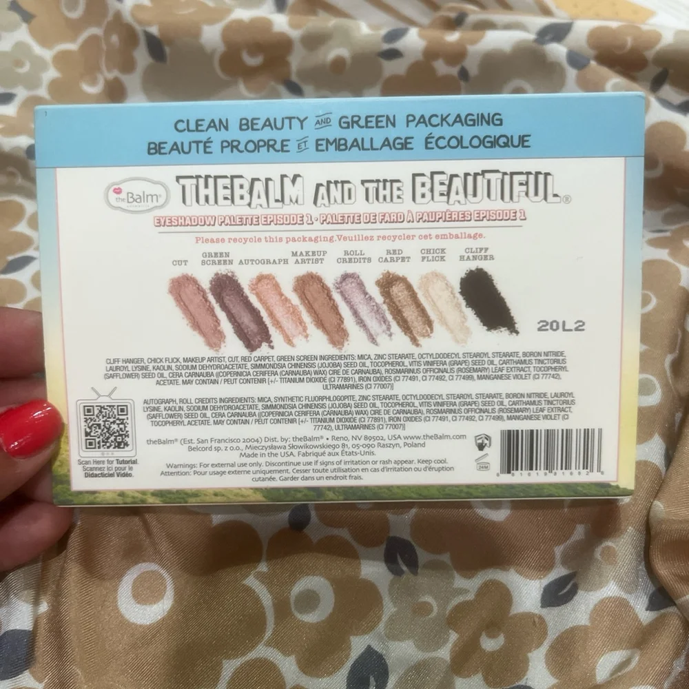 New The Balm x BALM Cosmetics The Balm and the Beautiful 8 eyeshadow palette